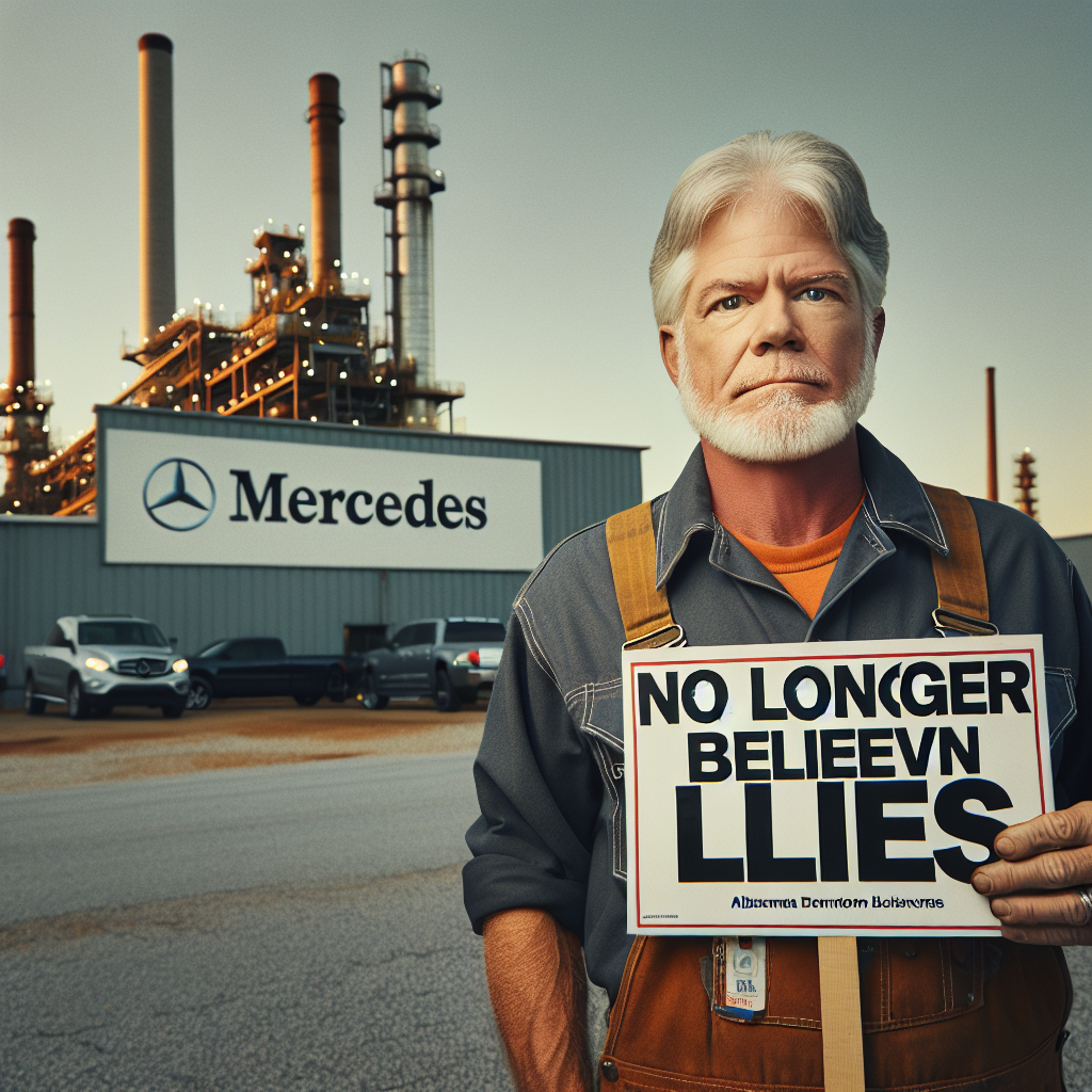 50 gadus vecs Mercedes darbinieks Alabamā par balsošanu par arodbiedrības izveidi: "Vairs neticu meliem"